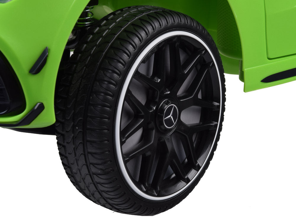 Vienvietis elektromobilis Mercedes AMG CLA 45s, žalias