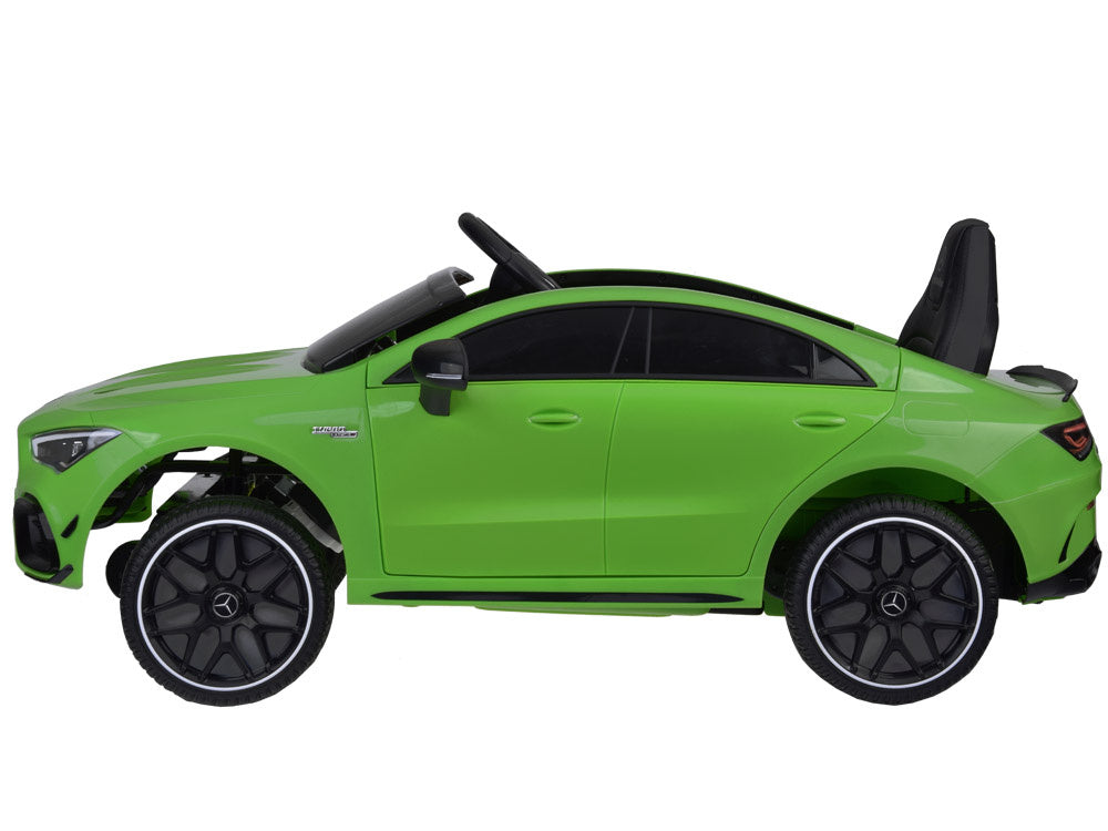 Vienvietis elektromobilis Mercedes AMG CLA 45s, žalias