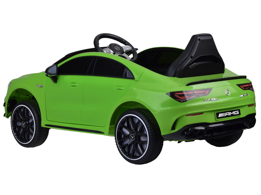 Vienvietis elektromobilis Mercedes AMG CLA 45s, žalias