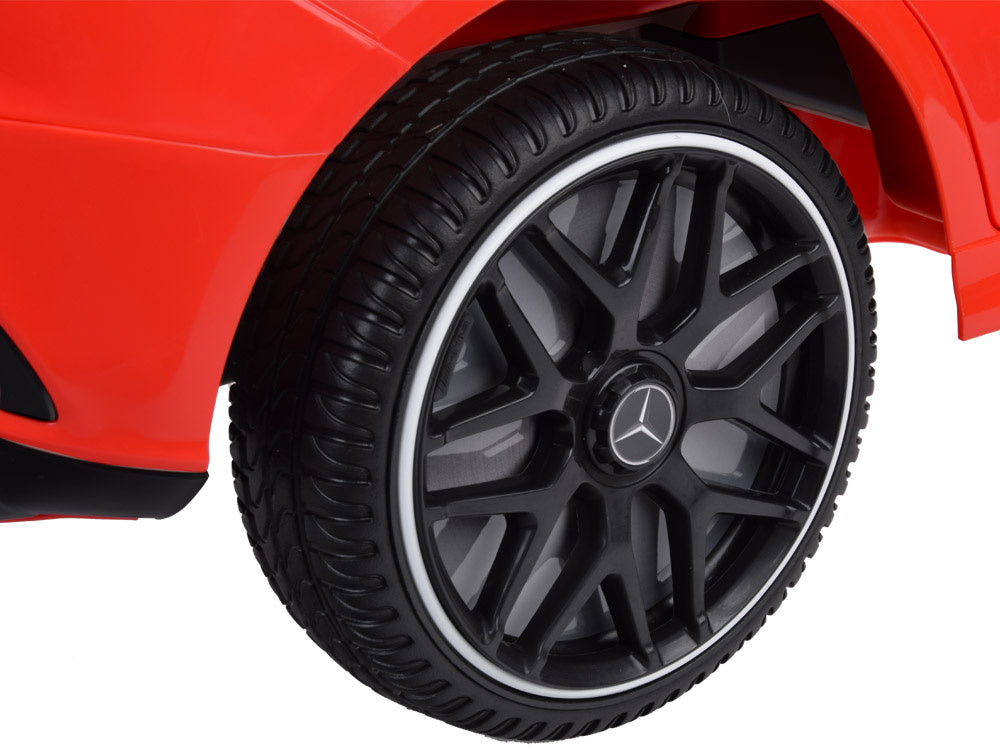 Vienvietis elektromobilis Mercedes AMG CLA 45s, raudonas