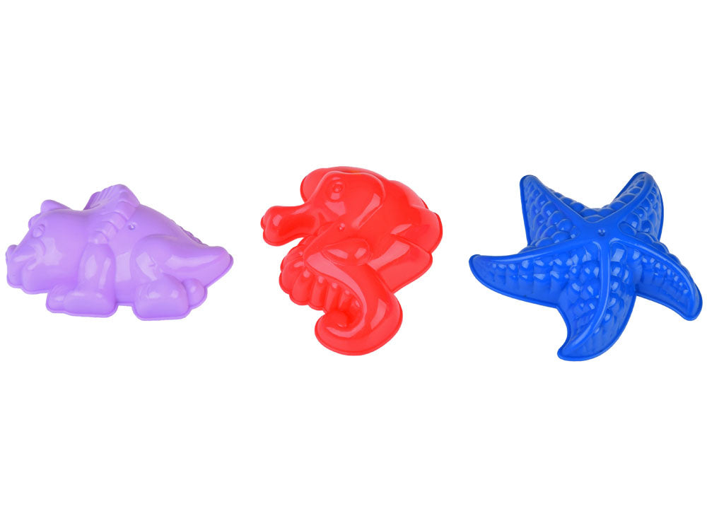 Smėlio žaislų rinkinys su kibirėliu ir priedais