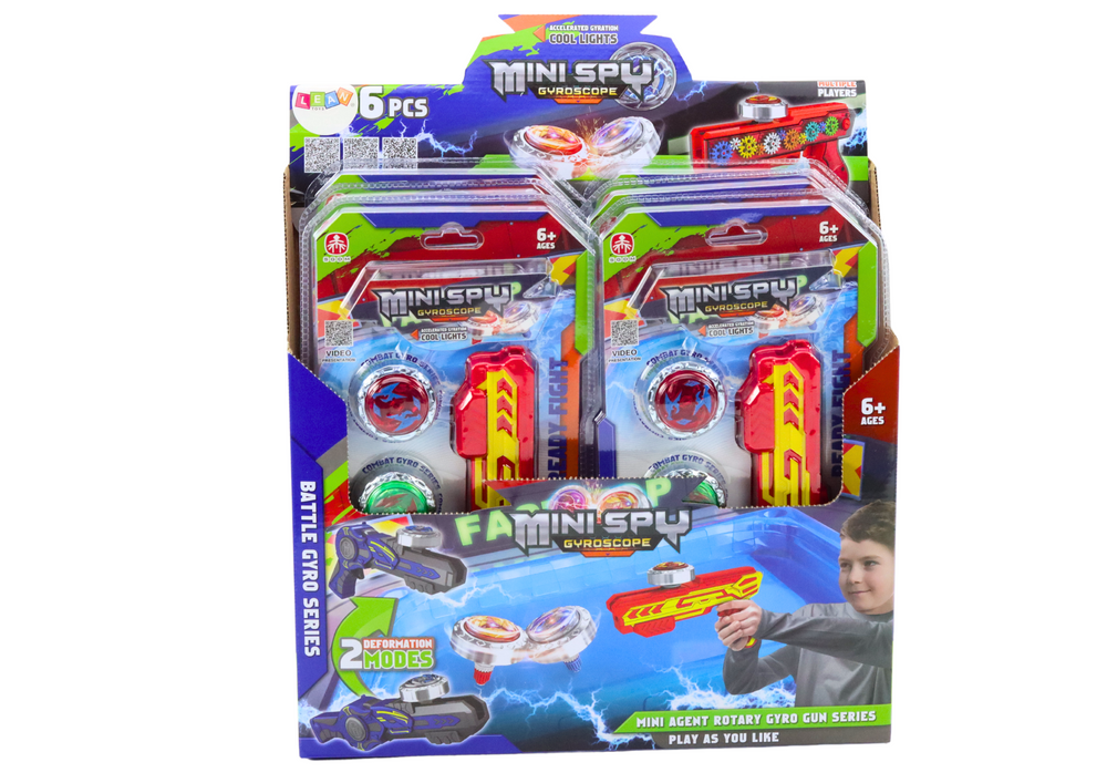 Pistoleto paleidimo rinkinys su 2 diskais, raudonas