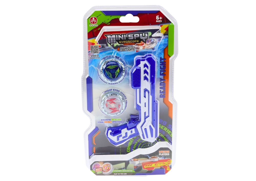 Pistoleto paleidimo rinkinys su 2 diskais, mėlynas