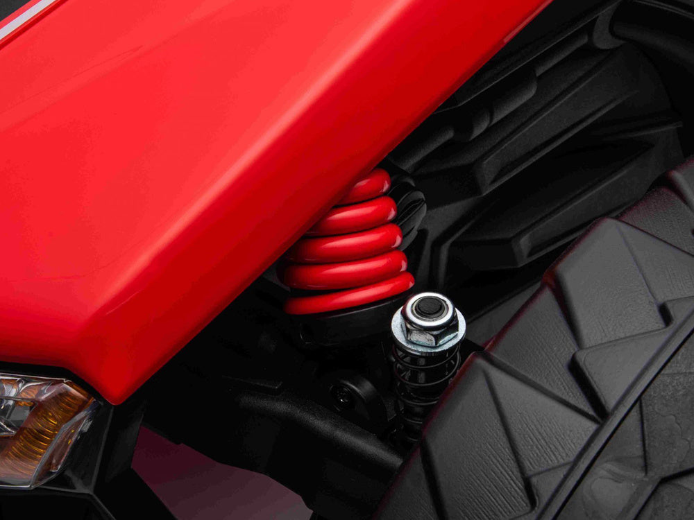 Dvivietis elektrinis bagis vaikams Racing, raudonas