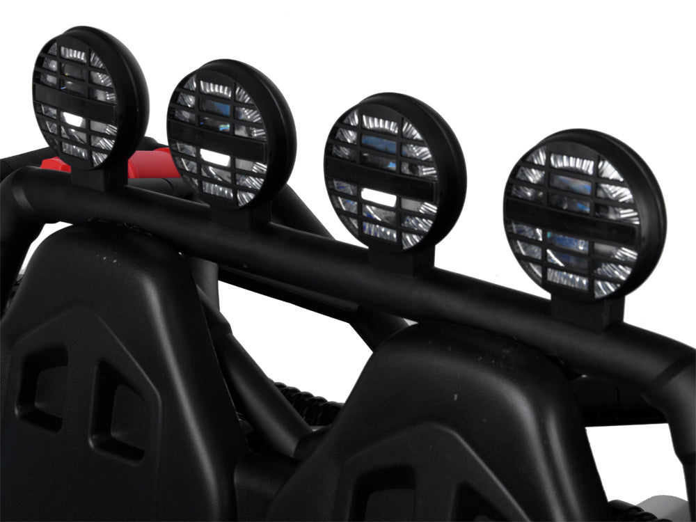 Dvivietis elektrinis bagis vaikams Racing, raudonas