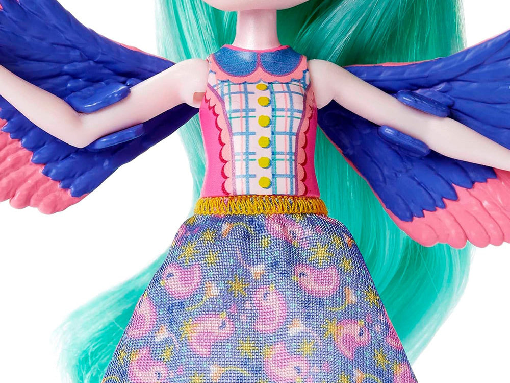 Lėlė „Enchantimals Filia Finch“ su papūgėlių šeimyna