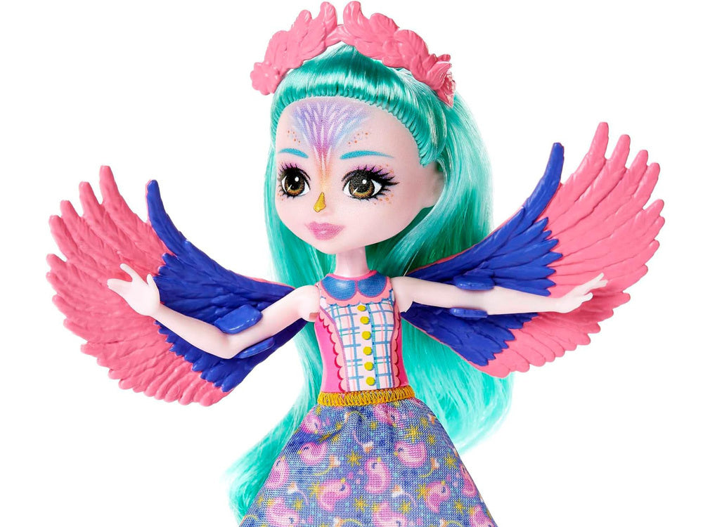 Lėlė „Enchantimals Filia Finch“ su papūgėlių šeimyna
