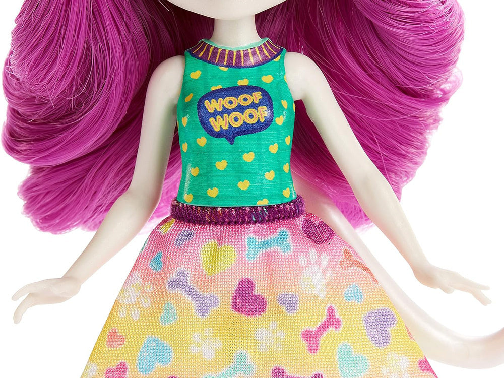 Dalmatinų lėlė „Enchantimals Dessa“ su žavinga šuniukų šeima