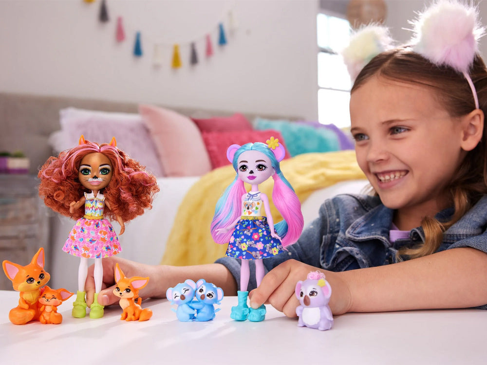 Lėlė „Enchantimals Kwala Koala“ su koalų šeima