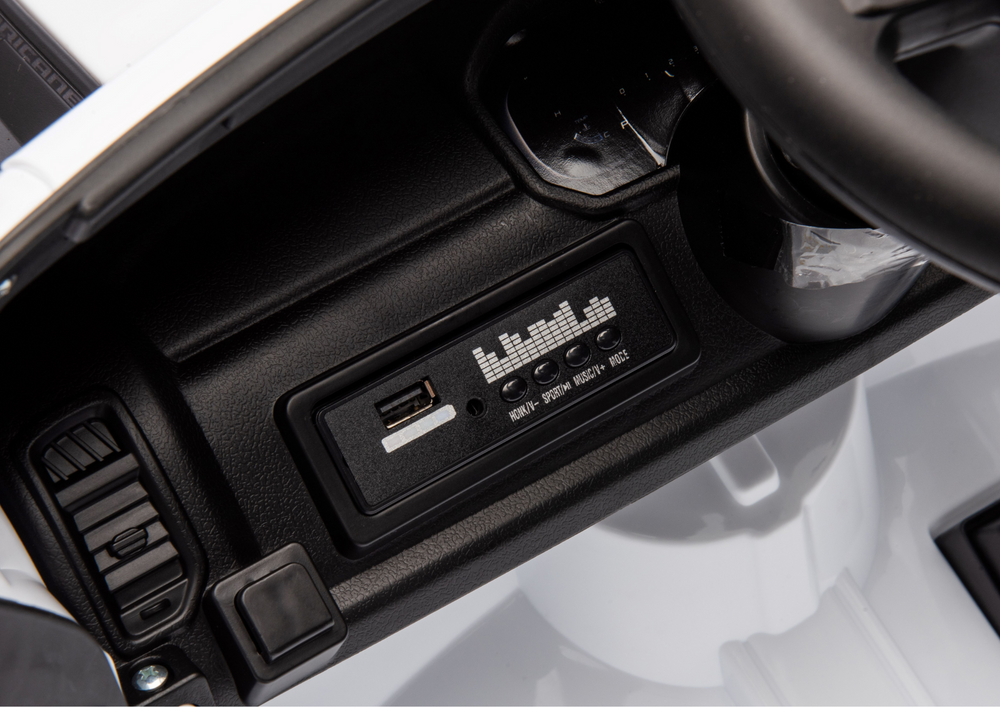 Vienvietis elektrinis džipas vaikams ZB618 Dodge Ram, baltas