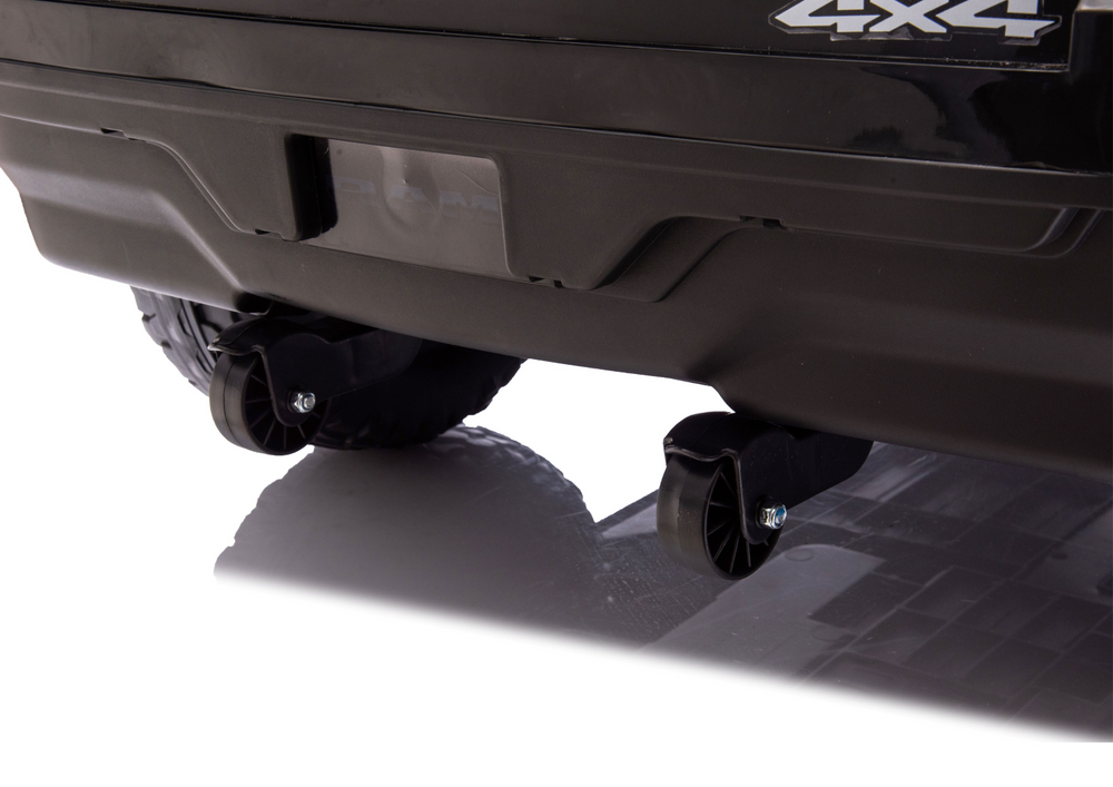 Vienvietis elektrinis policijos džipas vaikams ZB618 Dodge Ram, juodas
