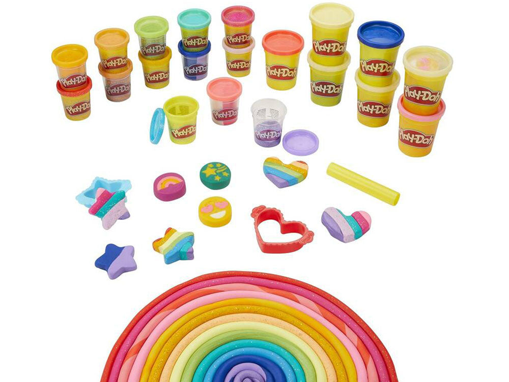 Blizgaus plastilino rinkinys „Hasbro Play-Doh“ 21 vnt.