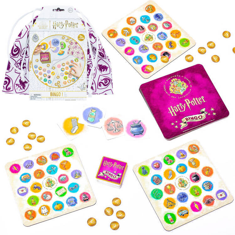 Stalo žaidimas „Bingo“ Hario Poterio tematika