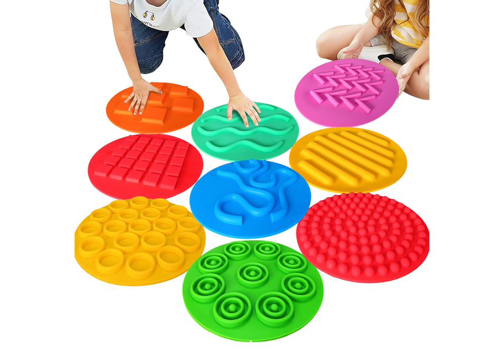 Sensorinių silikoninių kilimėlių rinkinys 10 cm