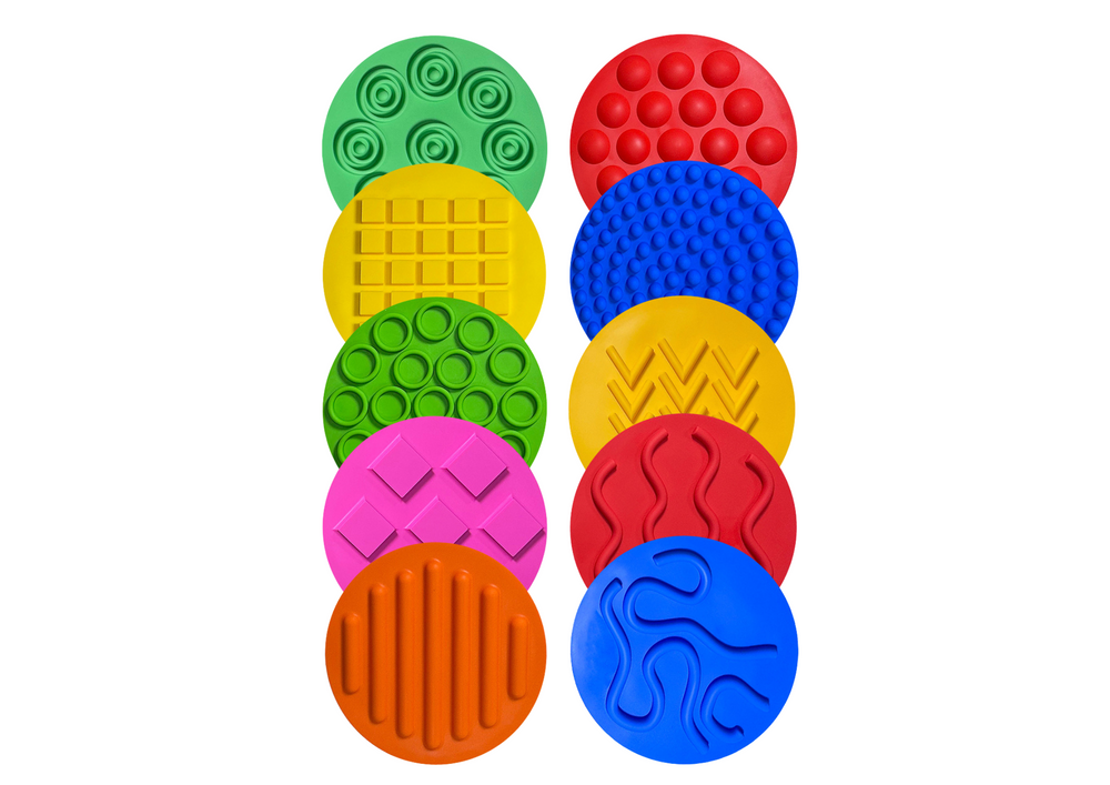 Sensorinių silikoninių kilimėlių rinkinys 10 cm