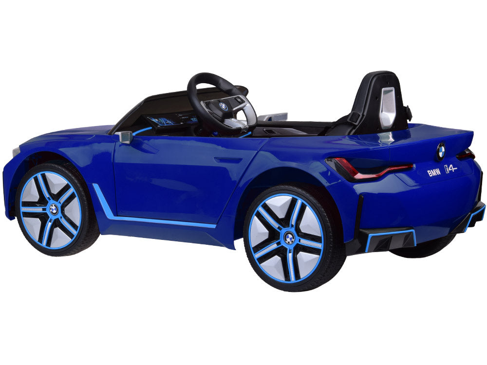 Vienvietis elektromobilis vaikams BMW i4, mėlynas