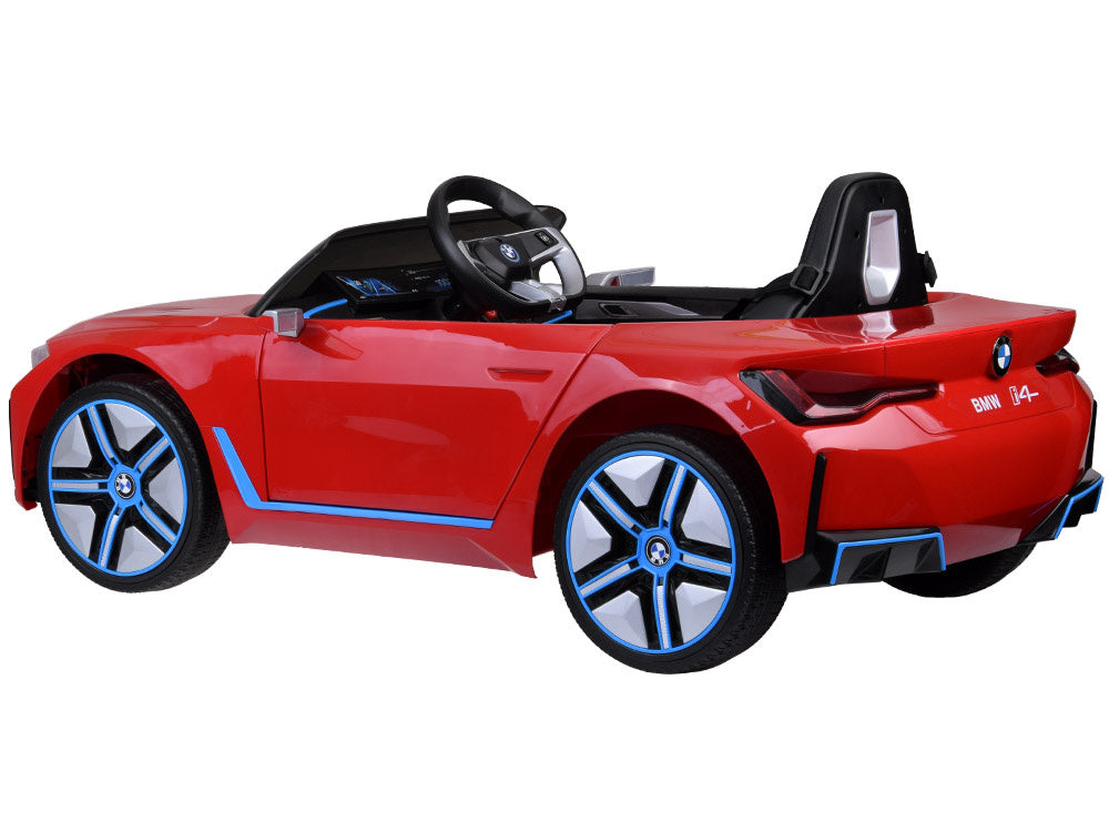 Vienvietis elektromobilis vaikams BMW i4, raudonas