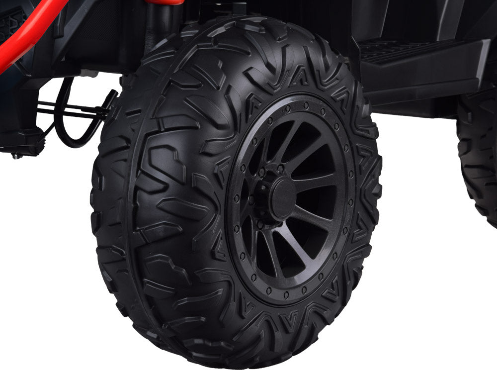Vienvietis elektinis keturratis vaikams 4x4, raudonas