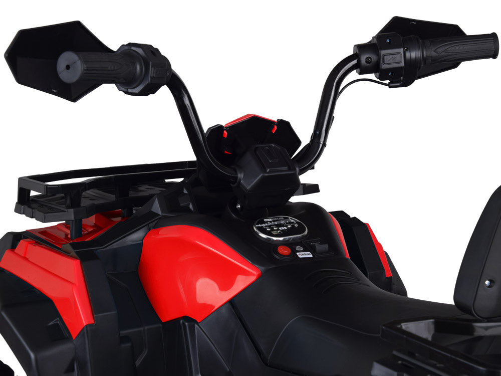 Vienvietis elektinis keturratis vaikams 4x4, raudonas