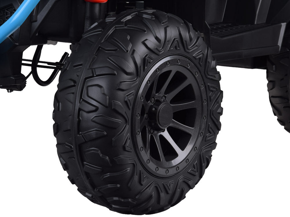 Vienvietis elektinis keturratis vaikams 4x4, mėlynas