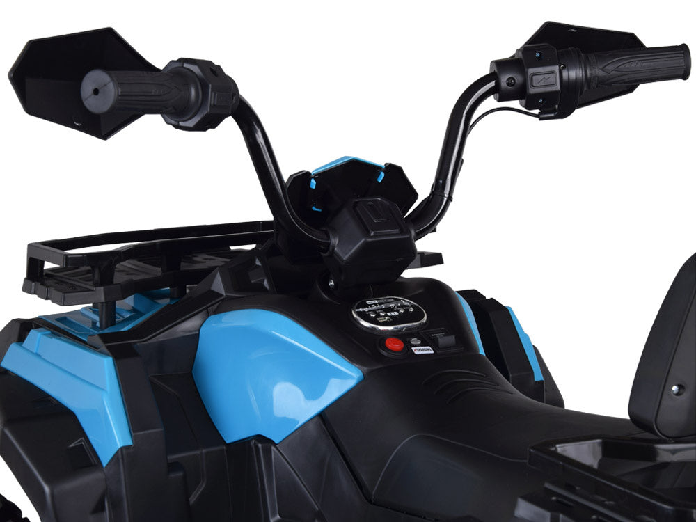 Vienvietis elektinis keturratis vaikams 4x4, mėlynas