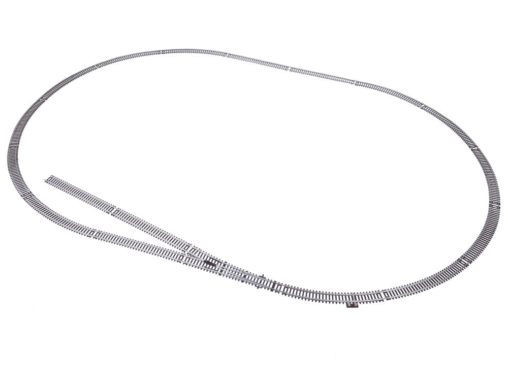 Metalinių bėgių rinkinys HO starteriniam traukiniui 3 m