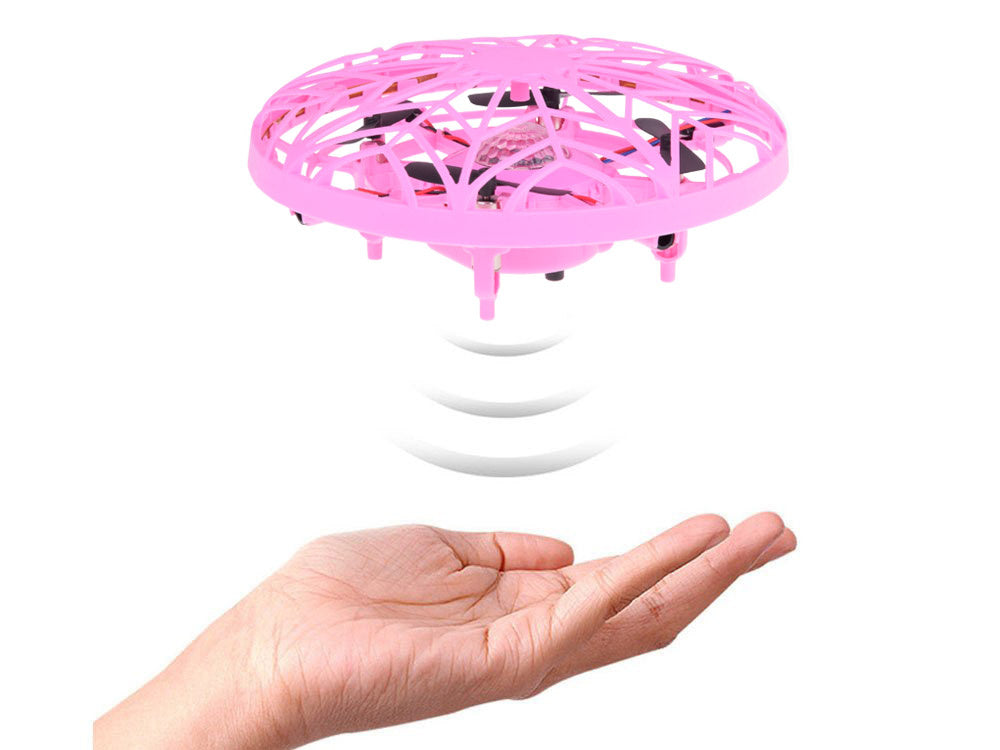 Valdomas ranka skraidantis diskas su LED šviesa