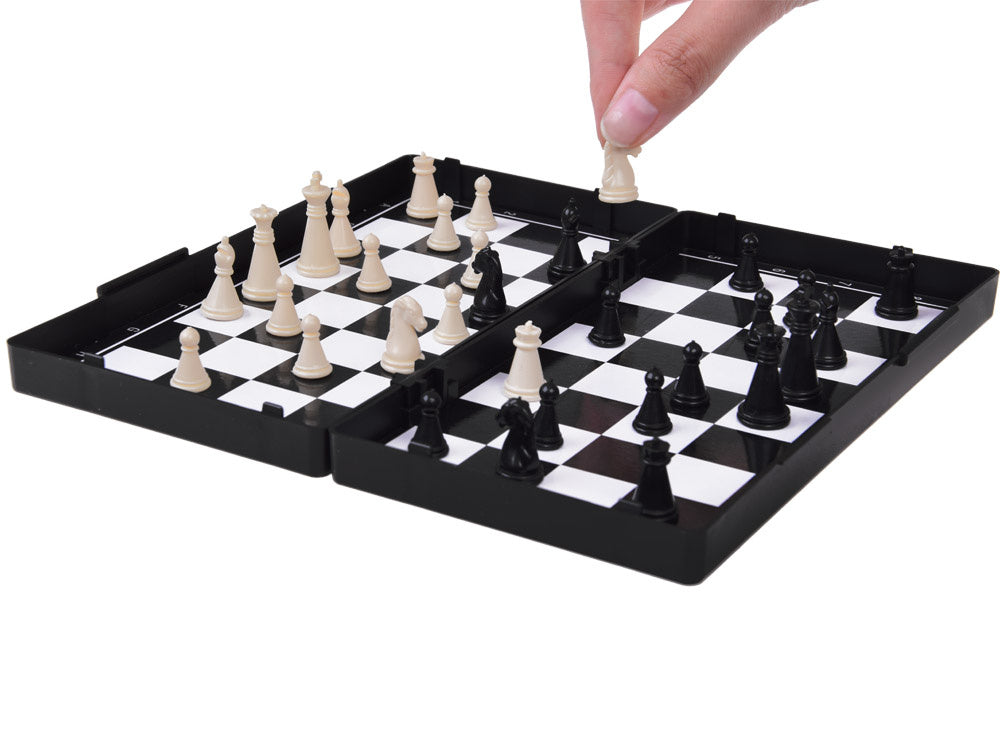 Strateginis magnetinių šaškių, šachmatų ir kiniškų šaškių stalo žaidimas 3in1