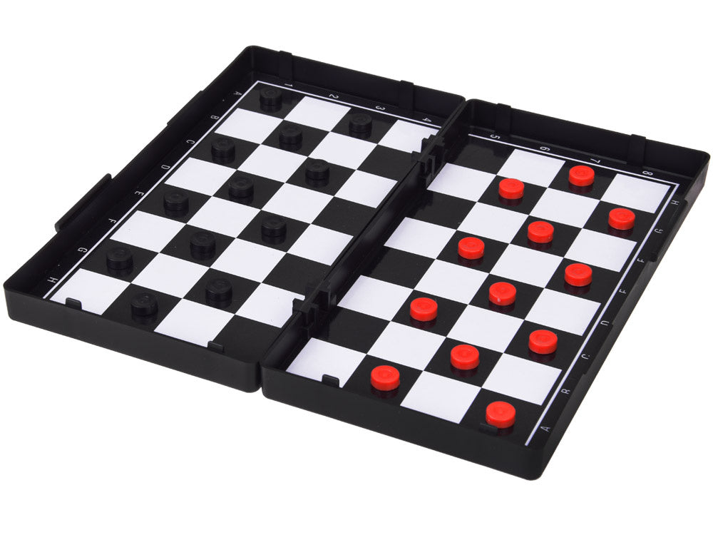 Strateginis magnetinių šaškių, šachmatų ir kiniškų šaškių stalo žaidimas 3in1