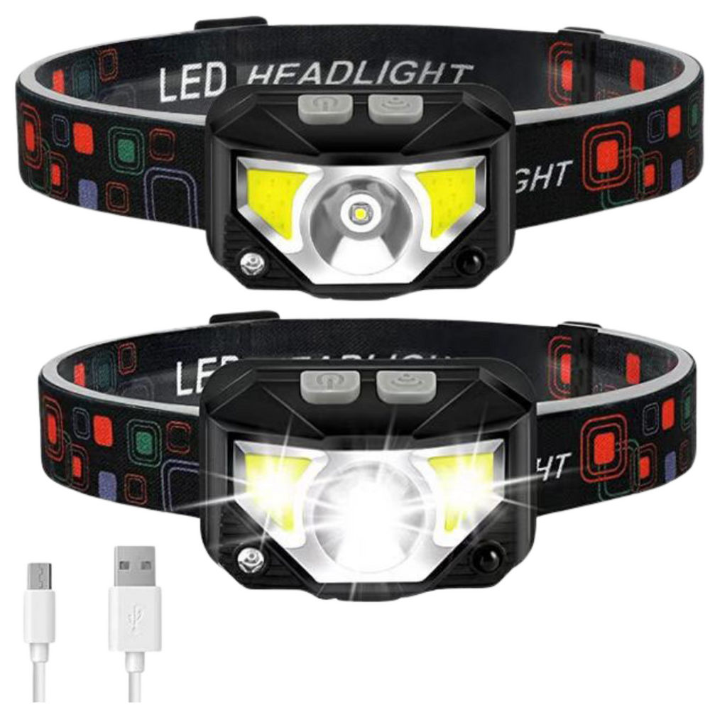 Priekinis LED žibintas su judesio jutiklis ir 6 apšvietimo režimais