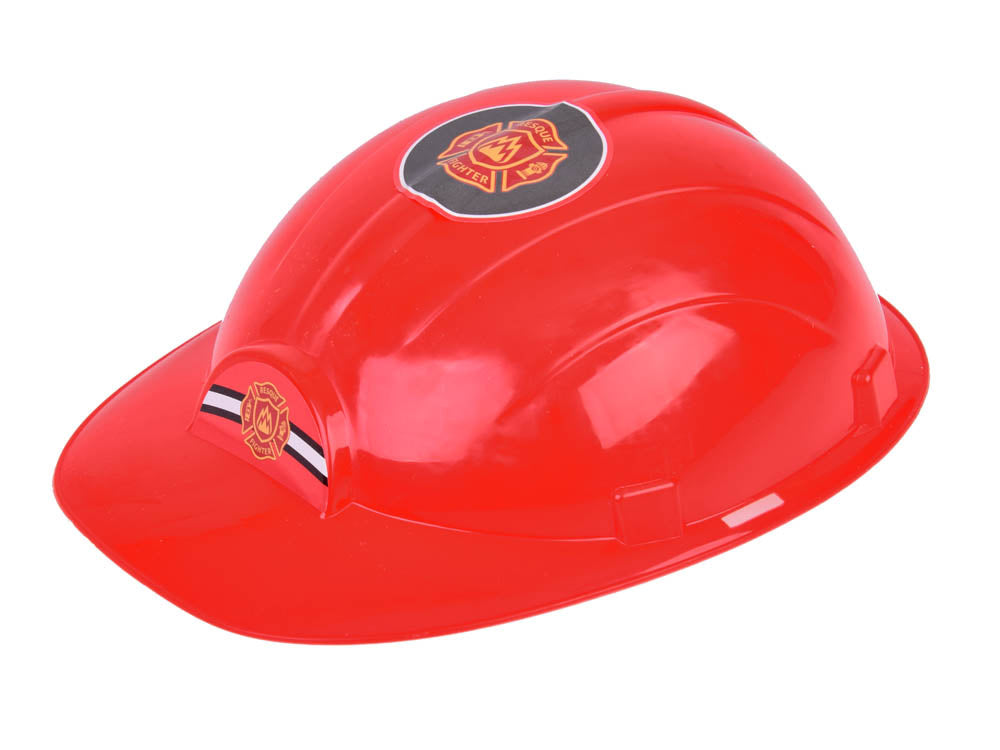 Didelis ugniagesių mašinų rinkinys su ugniagesių šalmas