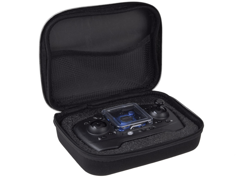 Nuotoliniu būdu valdomas mini dronas, mėlynas