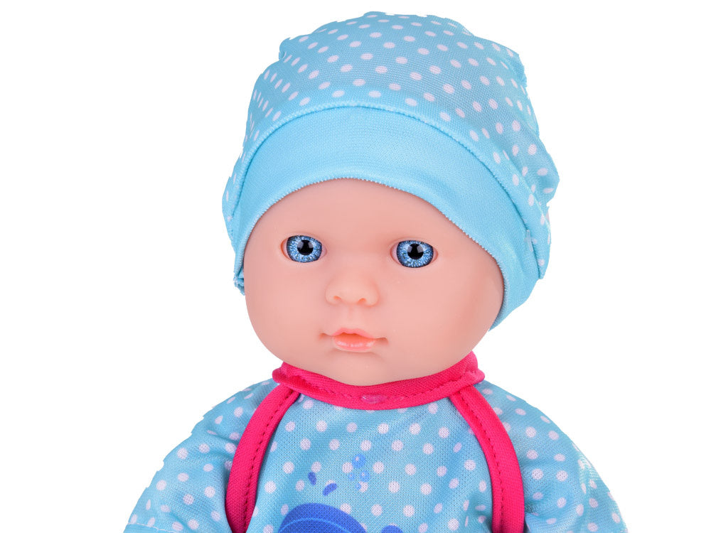 Interaktyvios lėlės ir nešioklės rinkinys, mėlynas