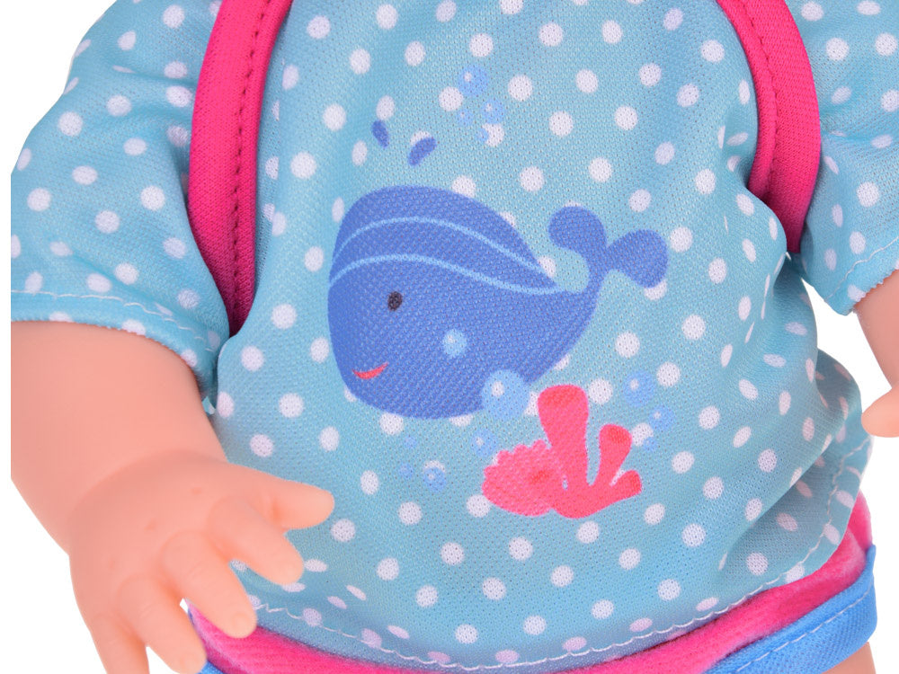 Interaktyvios lėlės ir nešioklės rinkinys, mėlynas