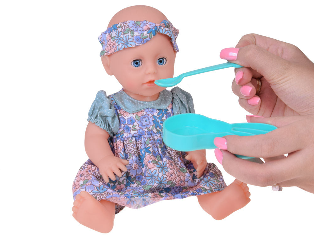 Lėlė kūdikis su priedais, judančiomis galūnėmis ir aksesuarais