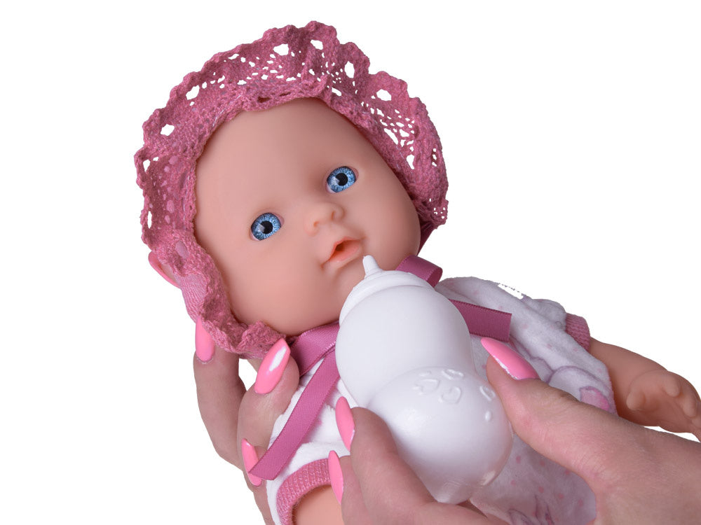 Interaktyvios lėlės ir nešioklės rinkinys, rožinis