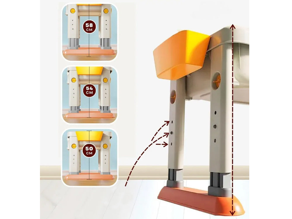 Daugiafunkcinis stalo ir kaladėlių rinkinys 3in1