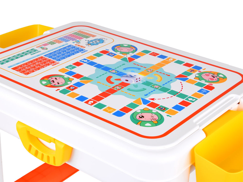 Daugiafunkcinis stalo ir kaladėlių rinkinys 3in1