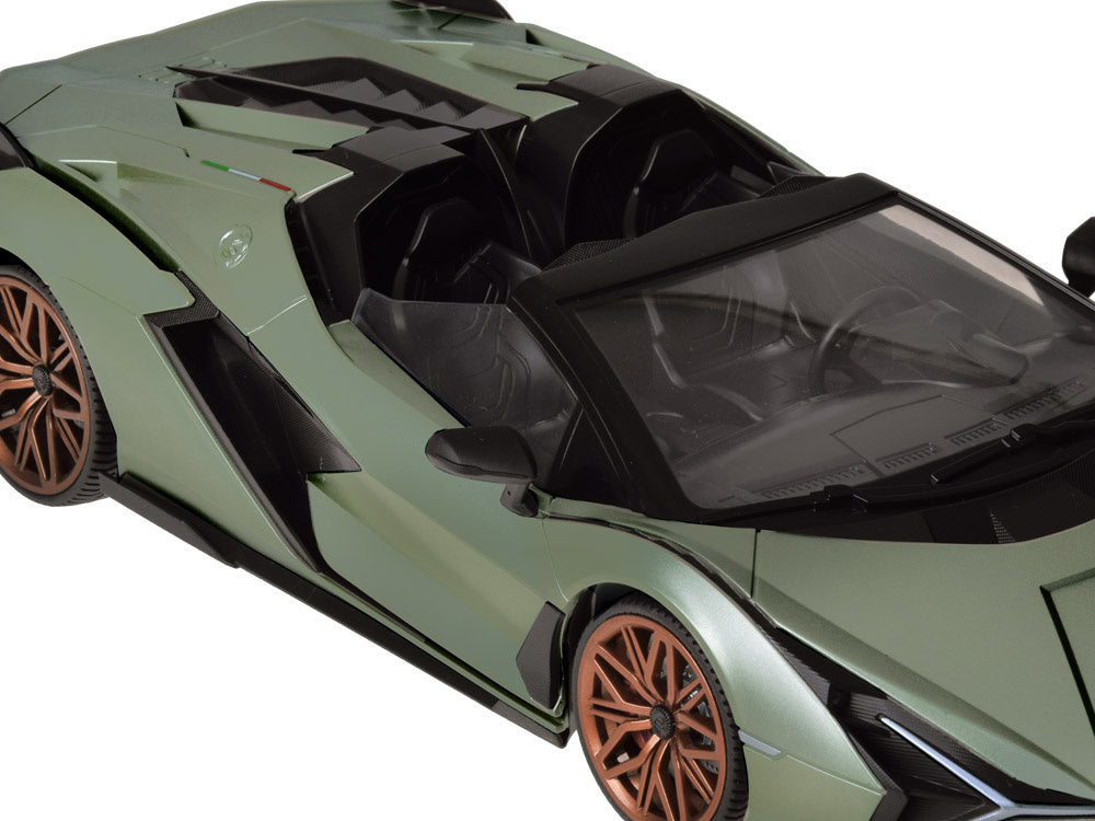 Nuotolinių būdu valdomas automobilis Lamborghini Sián, žalias