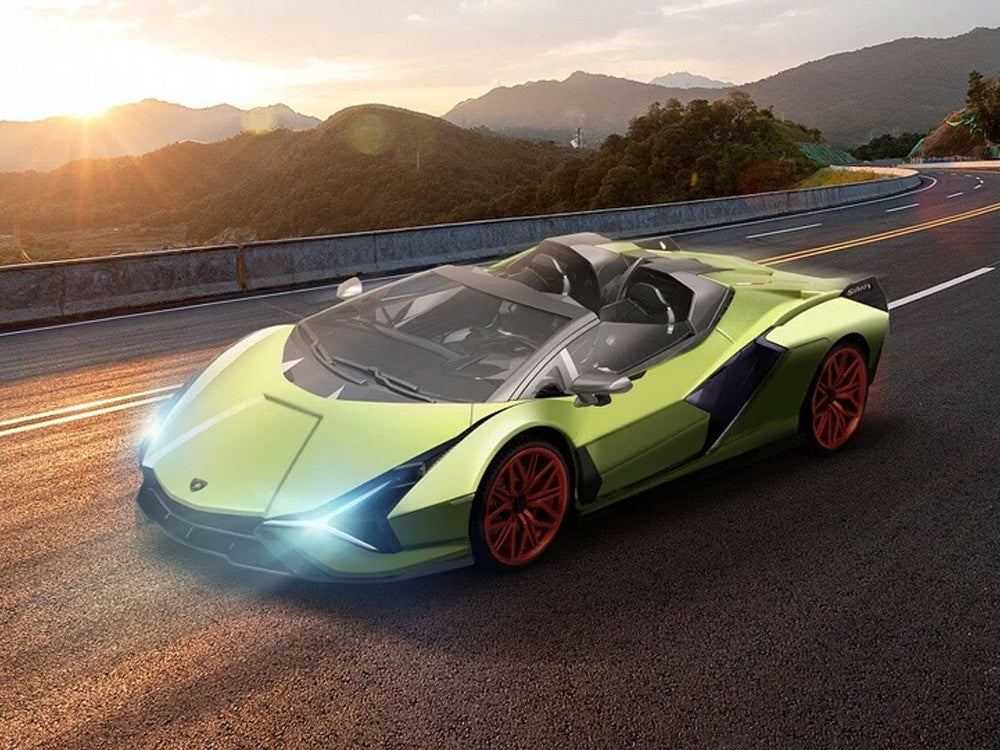 Nuotolinių būdu valdomas automobilis Lamborghini Sián, žalias