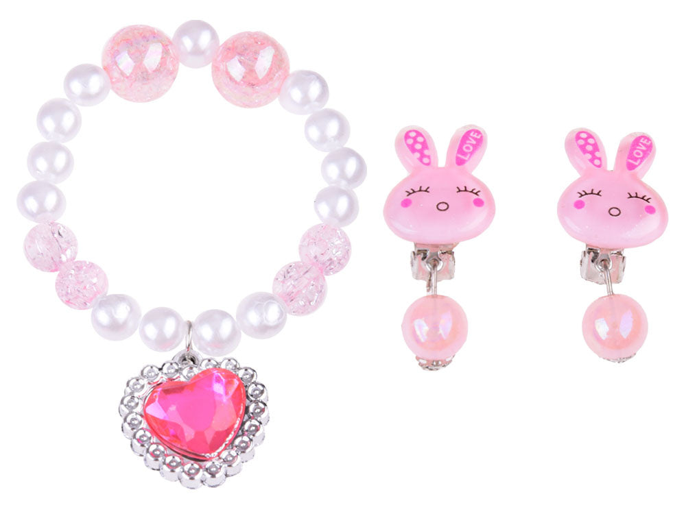 Didelis grožio rinkinys vaikams išskleidžiamame lagaminėlyje, rožinis