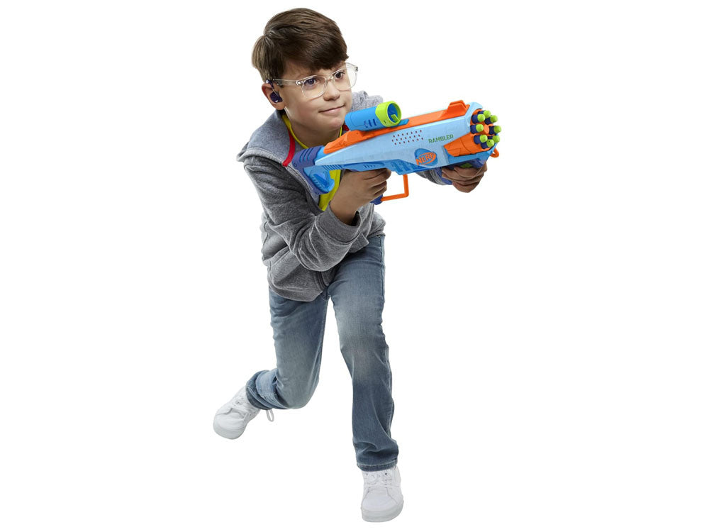 Žaislinis Nerf blaster Elite JR Rookie Pack šautuvas su paleidimo įrenginiu