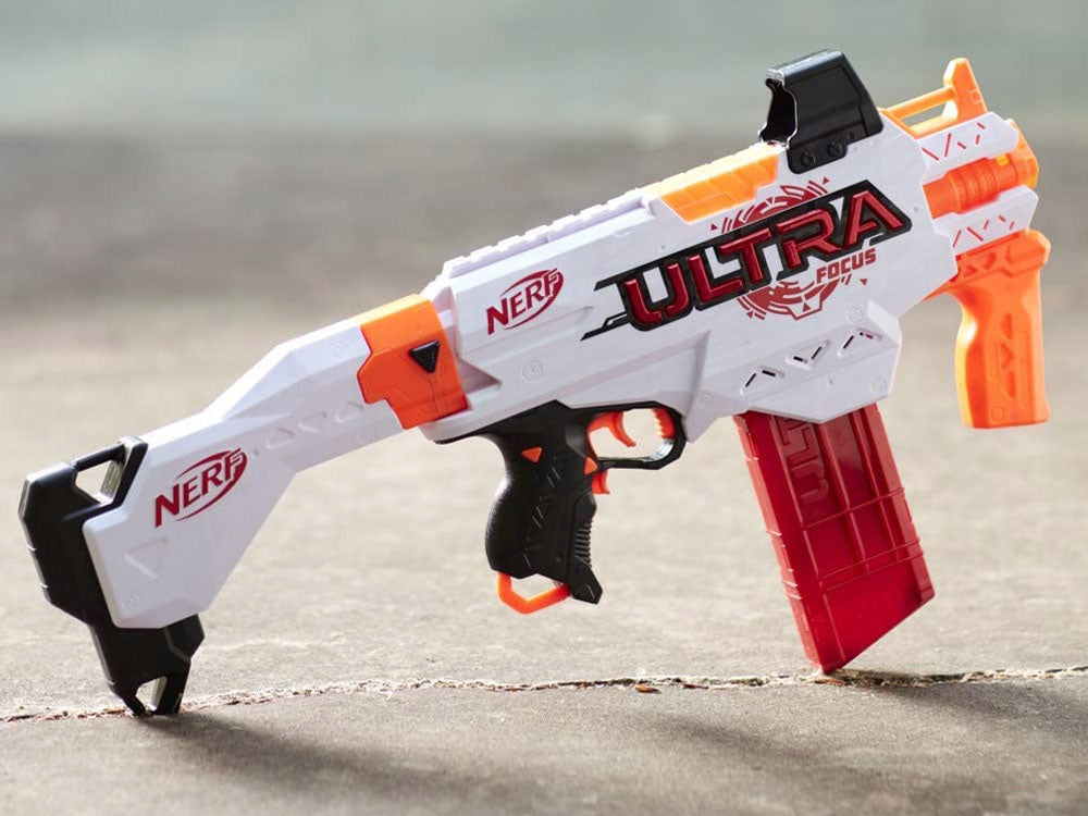 Didelis pistoletas Nerf Ultra Focus su putų kulkos