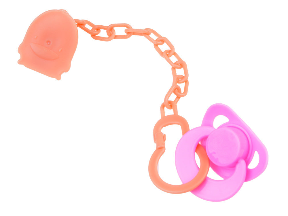 Lėlės kūdikis su čiulptuku 45 cm, rožinė