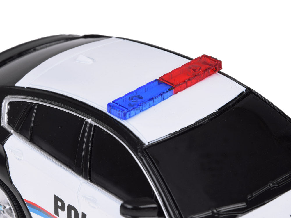 Nuotoliniu būdu valdomas BMW X6 sportinis policijos automobilis, juodas
