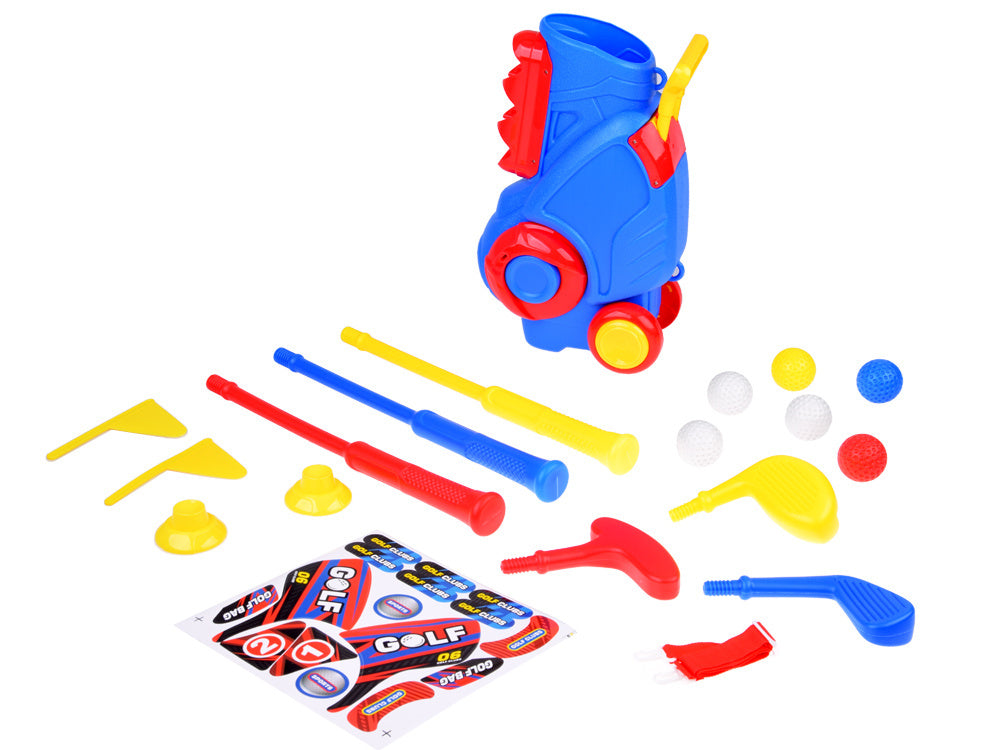 Mini golfo rinkinys su stovu ant ratukų