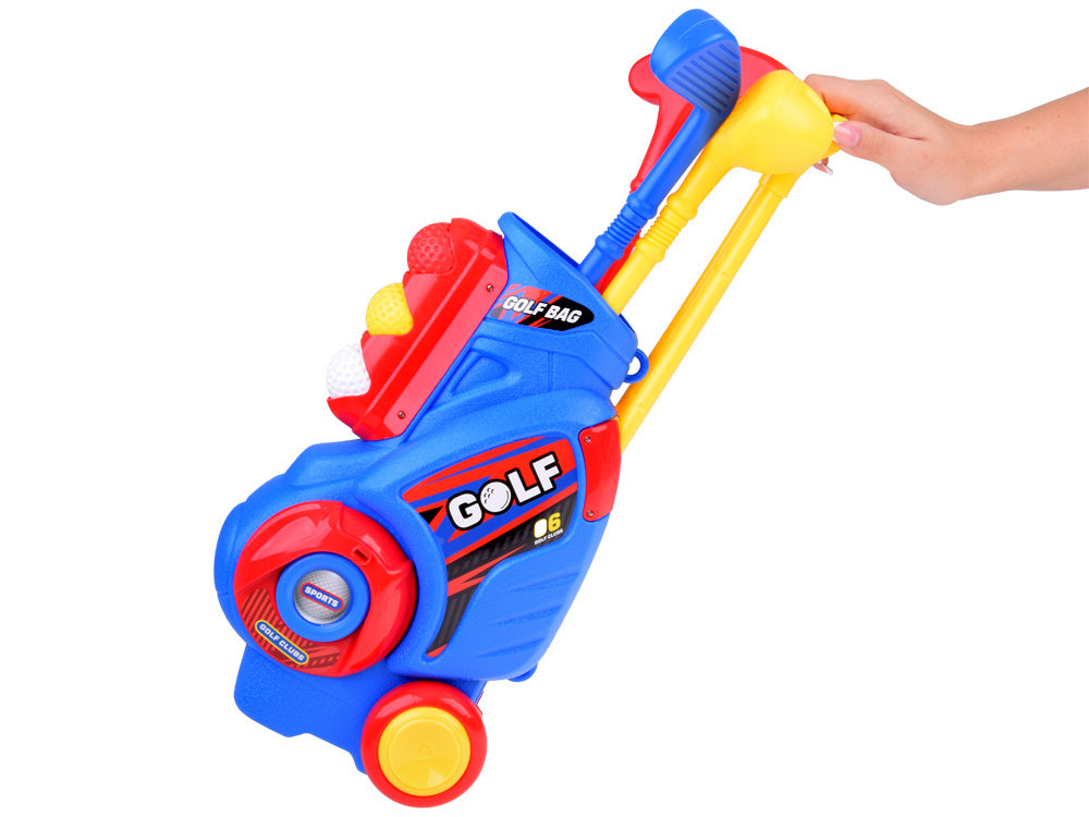 Mini golfo rinkinys su stovu ant ratukų