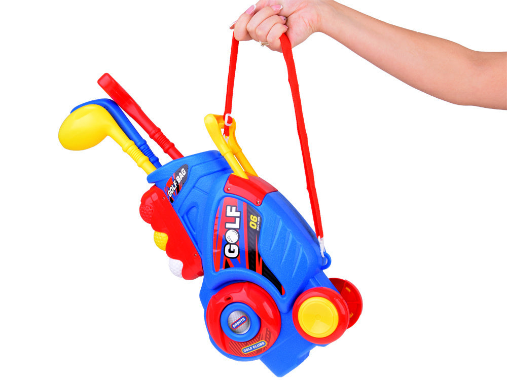 Mini golfo rinkinys su stovu ant ratukų