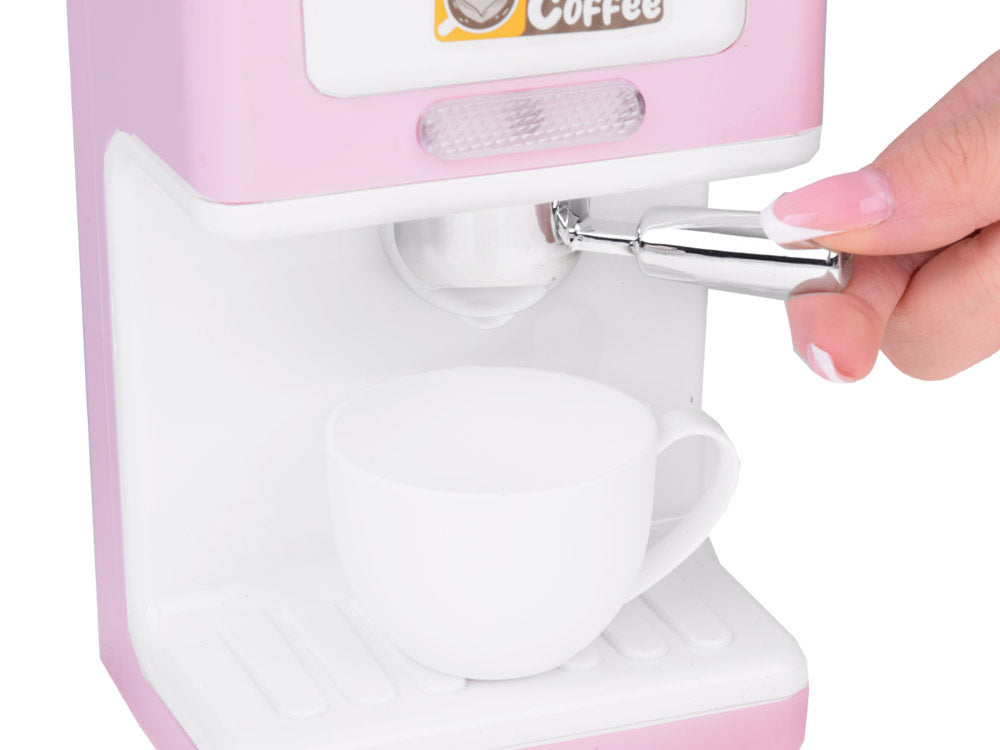 Virtuvės buitinių prietaisų rinkinys vaikams su garso ir šviesos efektais, rožinis