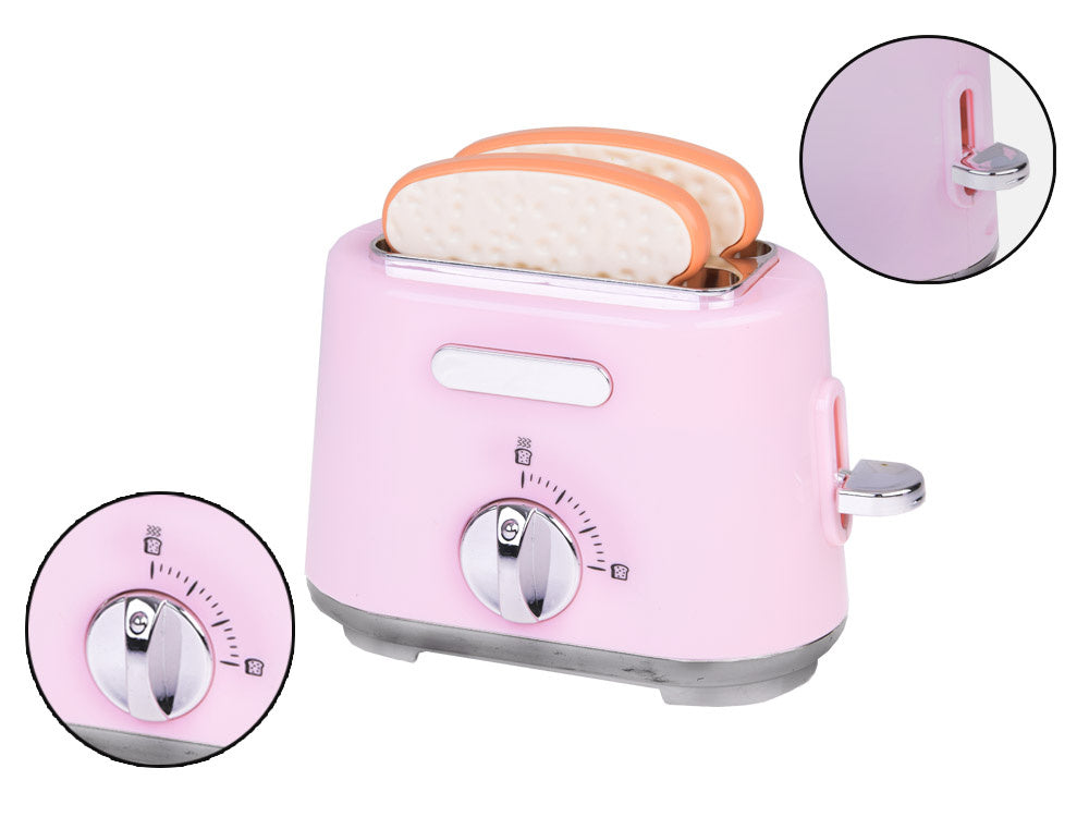 Virtuvės buitinių prietaisų rinkinys vaikams su garso ir šviesos efektais, rožinis